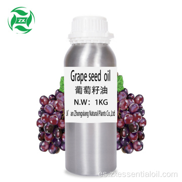 Aceite de semilla de uva orgánica Aceite de semilla de uva prensado en frío Aceite esencial puro
